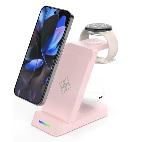 Aimtel 3 in 1 Kabelloses Ladegerät Kompatibel mit Google Pixel Watch 3/2/Versa 4/3, Google Pixel Ladestation für Pixel 9 Pro/9/8 Pro/8/7/7/6/5/4/3/XL, Pixel Buds Pro 2/Pro (Nicht für Pixel Watch 1) Aimtel 3 in 1 Kabelloses Ladegerät Kompatibel mit Google Pixel Watch 3/2/Versa 4/3, Google Pixel Ladestation für Pixel 9 Pro/9/8 Pro/8/7/7/6/5/4/3/XL, Pixel Buds Pro 2/Pro (Nicht für Pixel Watch 1) von Aimtel
