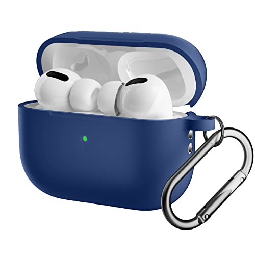 Aimtel Silikon Hülle Kompatibel mit AirPods Pro 2 Hülle, Schutzhülle mit Schlüsselanhänger für AirPods Pro 2,Unterstützt Kabelloses Aufladen,Volle Schutzhülle Case Cover für AirPods Pro 2 (2022) von Aimtel