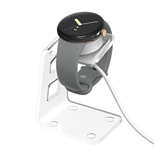 Aimtel Wireless Charging Station for Google Pixel Watch, Wireless Charging Station Compatible with Google Pixel Watch, Google Pixel Watch, Magnetic Wireless Charger, Transparent von Aimtel