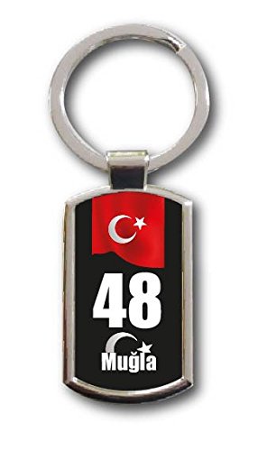 aina Schlüsselanhänger Türkei Mugla 48 Türkiye Plaka von Aina