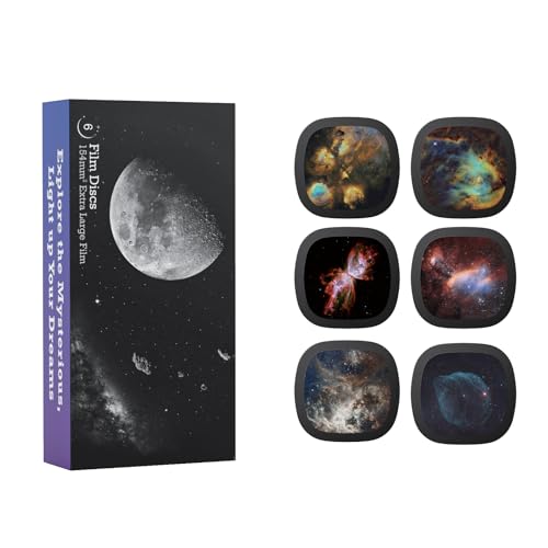 Realistische Scheiben - Scheiben für Ainael Meteor und Galaxy Projektor, 5k Ultra HD Discs für Heimplanetarium, 6 Discs Set ohne Projektor (Nebula 6) von Ainael