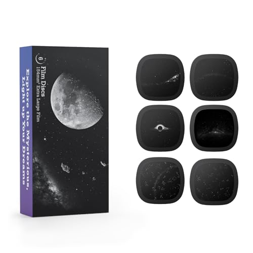 Realistische Scheiben - Scheiben für Ainael Meteor und Galaxy Projektor, 5k Ultra HD Discs für Heimplanetarium, 6 Discs Set ohne Projektor (Galaxy) von Ainael