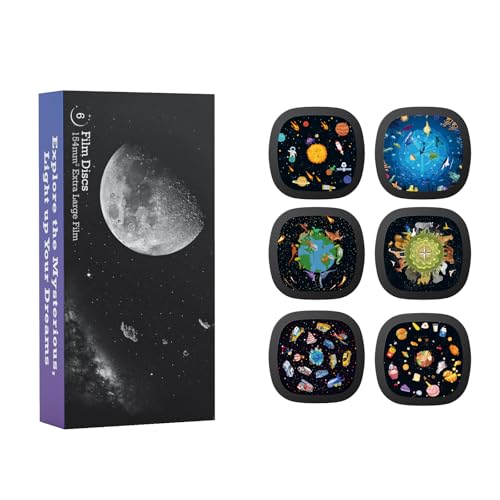 Realistische Scheiben - Scheiben für Ainael Meteor und Galaxy Projektor, 5k Ultra HD Discs für Heimplanetarium, 6 Discs Set ohne Projektor (Kids) von Ainael