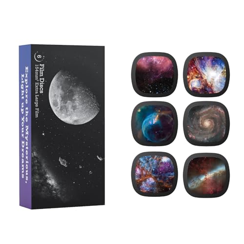 Realistische Scheiben - Scheiben für Ainael Meteor und Galaxy Projektor, 5k Ultra HD Discs für Heimplanetarium, 6 Discs Set ohne Projektor (Nebula 1) von Ainael