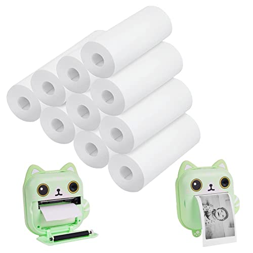 Ainiv Druckpapier für Kinderkamera, 10 Rollen Print Cam, Sofortdruck Thermopapier, Kinderkamera Thermopapier, Nachfüllpapier für Kinderkamera (Länge: 5 Meter & Breite: 5,7cm/2,24 zoll) von Ainiv