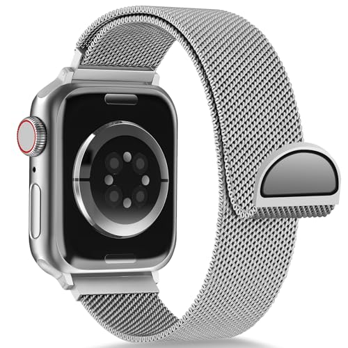 Ainiv Ersatzarmband Kompatibel mit Apple Watch Armband 42mm 41mm 40mm 38mm Damen Herren, Metall Armbänder aus Edelstahl,Magnetisch Einstellbar Armbänder für iWatch Series Se Ultra 10 9 8 7 6 5 4 3 2 1 Ainiv Ersatzarmband Kompatibel mit Apple Watch Armband 42mm 41mm 40mm 38mm Damen Herren, Metall Armbänder aus Edelstahl,Magnetisch Einstellbar Armbänder für iWatch Series Se Ultra 10 9 8 7 6 5 4 3 2 1 von Ainiv