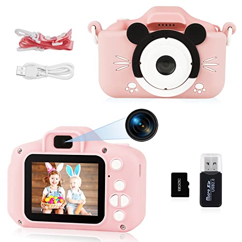 Ainiv Kinder Kamera, 20MP Wiederaufladbar Kinder Digitalkamera, 2,0" IPS-Bildschirm Kamera Kinder, 1080P HD Kamera mit 32G Karte, Kids Video Camcorder, Selfie Kinder für 3-12 Jahre Jungen und Mädchen von Ainiv