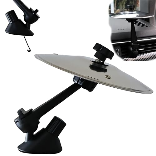 Ainovi Car Cymbal Air Vent - Clip On Mini Crash Becken für Auto Vent | Tragbare Universal Drum Becken für Musikliebhaber & Schlagzeuger (Silber) von Ainovi