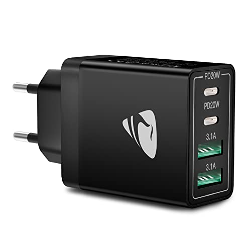 Aioneus USB C Ladegerät, 40W 4-Port USB C Netzteil Schnellladegerät, PD 3.0 Power Adapter+QC USB A Mehrfach Ladegerät für iPhone 15 Pro Max 14 Plus 13 Pro 12 Mini 11 SE XS XR 8,Samsung, Handys Aioneus USB C Ladegerät, 40W 4-Port USB C Netzteil Schnellladegerät, PD 3.0 Power Adapter+QC USB A Mehrfach Ladegerät für iPhone 15 Pro Max 14 Plus 13 Pro 12 Mini 11 SE XS XR 8,Samsung, Handys von Aioneus