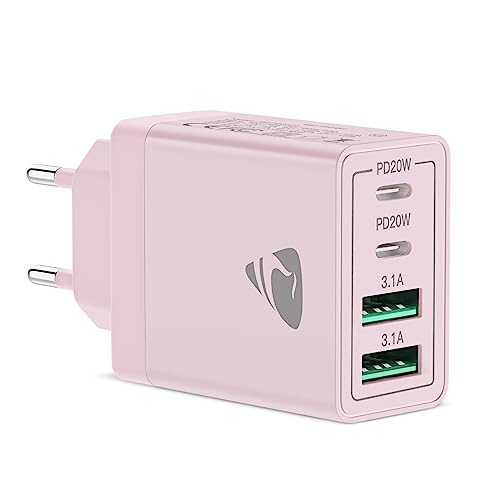 USB C Ladegerät,4-Ports USB Netzteil mit Intelligent QC USB-A und USB-C Power Adapter,40W Schnellladegerät Mehrfach USB Ladegerät für iPhone 15 Plus 14 Pro Max 13 12 11 SE XS XR 8 7 6,Samsung,Handy von Aioneus