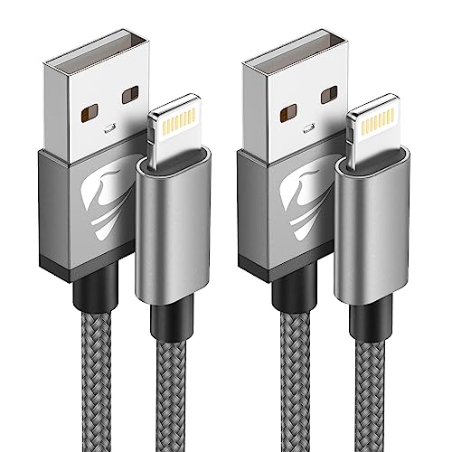 iPhone Ladekabel, Lightning Kabel [2Pack 1M] ladekabel iphone Schnellladekabel MFi Zertifiziert iPhone kabel Fast USB Lightning Kabel für iPhone 14 13 12 11 Pro Max Mini XS XR X 8 7 6 Plus 5 SE, iPad von Aioneus