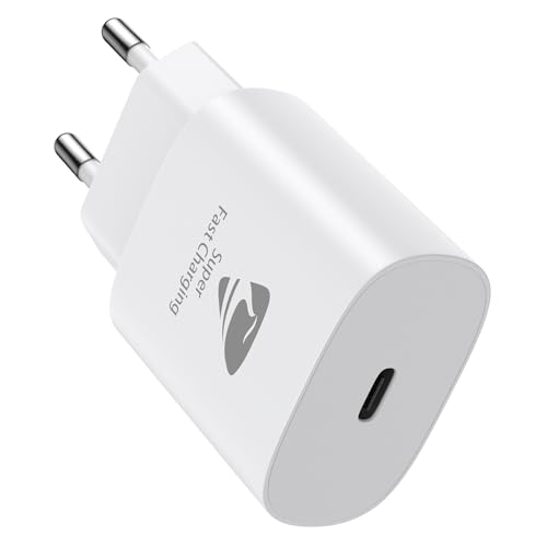 iPhone Ladegerät, 25W USB C Ladegerät für iPhone 15, PD 3.0 Power Adapter Stecker Ladeadapter Ladestecker Schnellladegerät USB C Netzteil für iPhone 16/16 Pro/16 Pro Max/15/14 13 12 11, iPad, Samsung von Aioneus