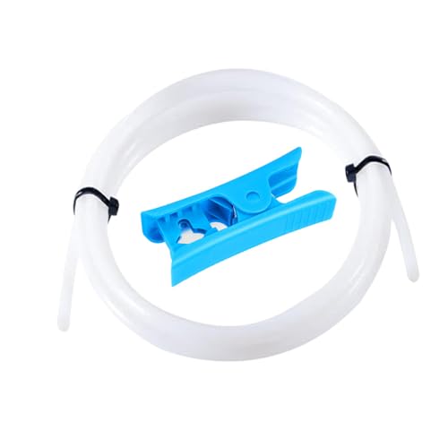 Aiqeer 2 Meter 3D Drucker PTFE Teflonrohr mit Schneider, ID 2.0 mm/OD 4.0 mm, 3D Drucker PTFE Teflonschlauch von Aiqeer