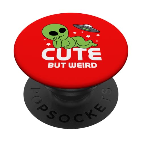Alien Süß aber komisch PopSockets Klebender PopGrip von Air Waves