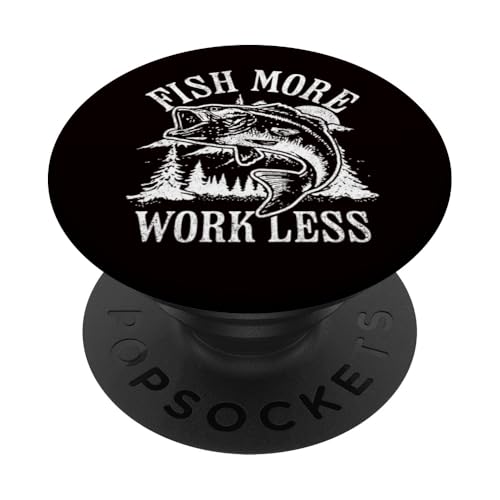 Fische mehr arbeiten weniger PopSockets Klebender PopGrip von Air Waves