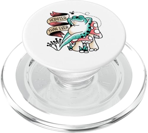 Hoppier Than Ever Tattoo Frosch PopSockets PopGrip für MagSafe Hoppier Than Ever Tattoo Frosch PopSockets PopGrip für MagSafe von Air Waves