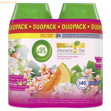 Air-Wick Lufterfrischer Refill 3239101 Sommervergnügen 2x250ml von Air-Wick