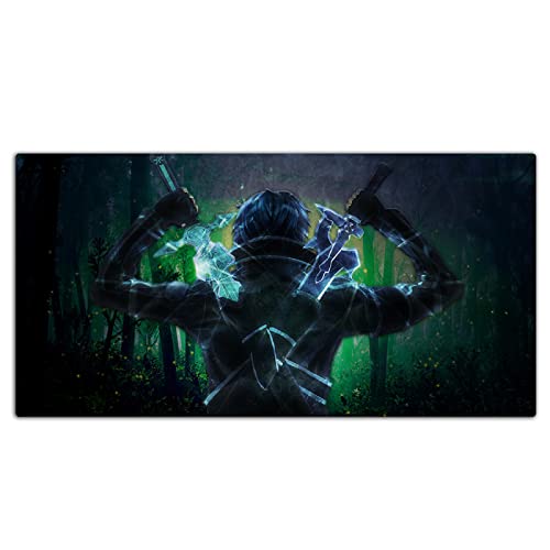AirBnk Anime Mauspad - Sword Art Online Quadratisches benutzerdefiniertes Mauspad,Büro PC Tastatur pad,ZW-DJ134,60cmx30cmx2mm von AirBnk