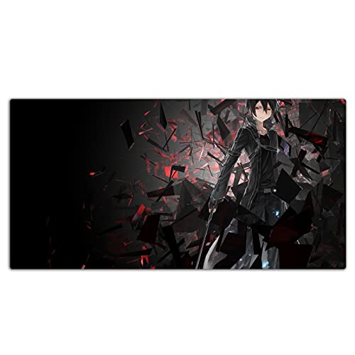 AirBnk Anime Mauspad - Sword Art Online Tastaturmatte,genähte Ränder,Dicke 2-4mm,Gummiboden,ZW-DJ151,60cmx30cmx2mm von AirBnk