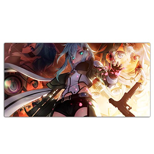 AirBnk Anime Mauspad - Sword Art Online Tastaturmatte,genähte Ränder,Dicke 2-4mm,Gummiboden,ZW-DJ152,60cmx30cmx2mm von AirBnk