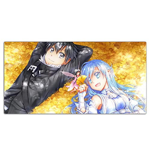 AirBnk Anime Mauspad - Sword Art Online Tastaturmatte,genähte Ränder,Dicke 2-4mm,Gummiboden,ZW-DJ154,70cmx40cmx4mm AirBnk Anime Mauspad - Sword Art Online Tastaturmatte,genähte Ränder,Dicke 2-4mm,Gummiboden,ZW-DJ154,70cmx40cmx4mm von AirBnk
