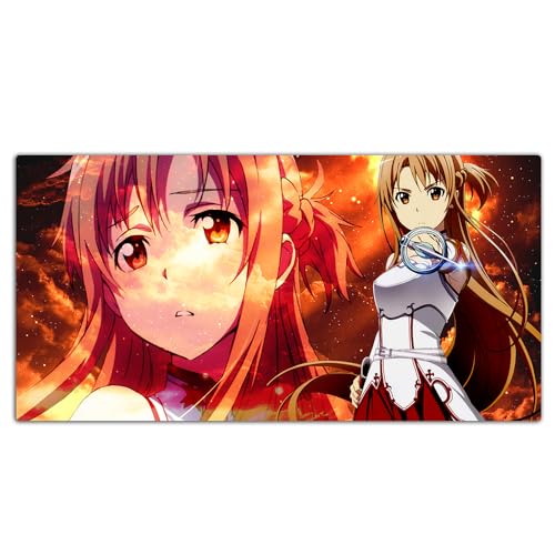 AirBnk Anime Mauspad - Sword Art Online rutschfeste Gummiunterseite Gaming Tastaturpad,Dicke 2-4 mm,ZW-DJ28,70cmx40cmx2mm von AirBnk
