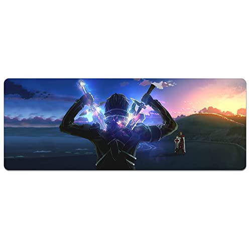 AirBnk Sword Art Online Mauspad - großes Gaming Mauspad,rutschfeste Gummiunterseite,Dicke 2-4 mm,ZW-DJ38,80cmx30cmx2mm von AirBnk