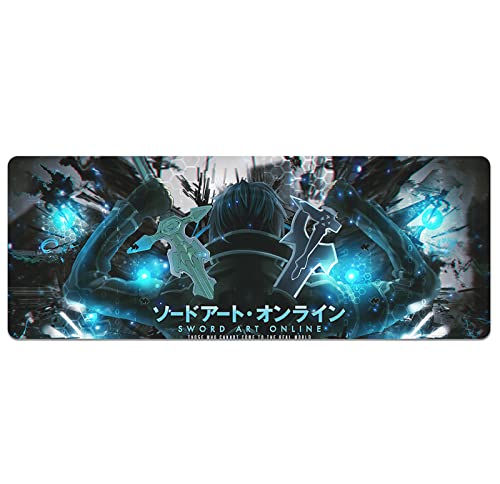 AirBnk Sword Art Online Mauspad - großes Gaming Mauspad,rutschfeste Gummiunterseite,Dicke 2-4 mm,ZW-DJ39,80cmx30cmx2mm von AirBnk
