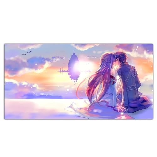 Anime Mauspad - Sword Art Online erweitertes großes Mauspad,Gummibasis Home Office Tastaturpad,ZW-DJ13,70cmx40cmx3mm von AirBnk