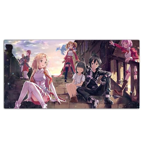 Anime Mauspad - Sword Art Online erweitertes großes Mauspad,Gummibasis Home Office Tastaturpad,ZW-DJ17,70cmx40cmx3mm von AirBnk