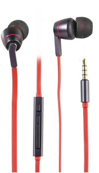 HighQ Music In-Ear-Kopfhörer mit Kabel rot/lila von Aircoustic