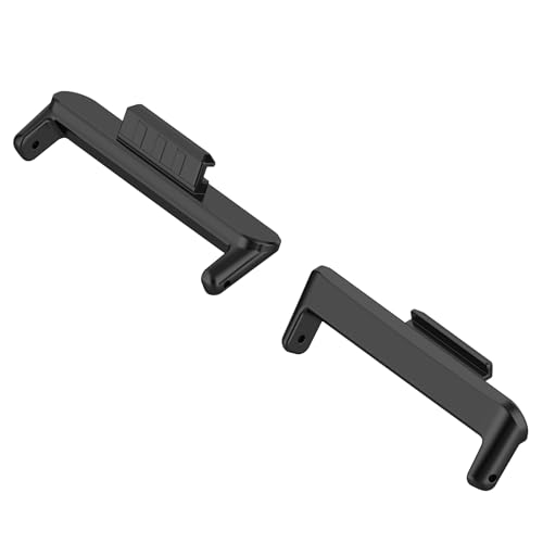AireWiki 2 Adapters kompatibel mit Huawei Watch Fit 3 Edelstahl Metall Connector für Armband Uhrenarmband mit Breite von 20mm (schwarz) von AireWiki