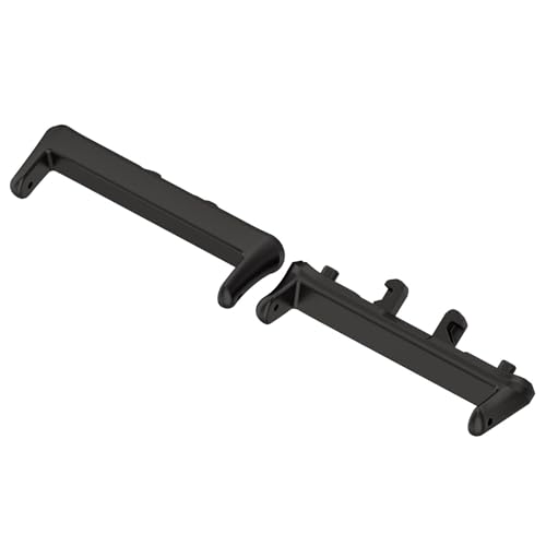 AireWiki 2 Adapters kompatibel mit Samsung Galaxy Fit 3 Edelstahl Metall Connector für Armband Uhrenarmband mit Breite von 18mm (schwarz) von AireWiki