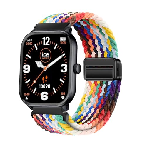 AireWiki 22mm Stoff Armband Kompatibel mit ICE-WATCH (1,85") Armband Nylon Für Herren Damen Sport Ersatzband mit Uhrenarmband Magnetschnalle Für ICE-WATCH (1,85") (10) von AireWiki