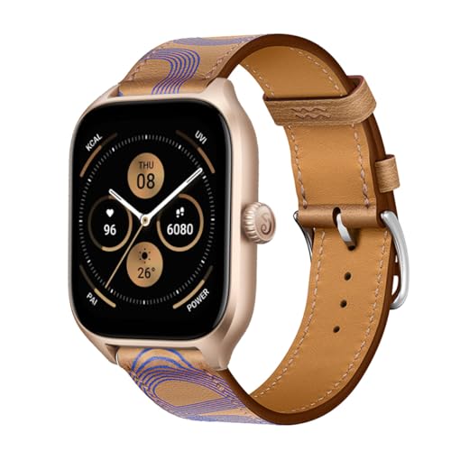 AireWiki Leder Armbänd Für Amazfit GTS 3/ GTS 2/ GTS 2 mini/GTS 2e Armband Für Damen Weiches Herren Ersatzband Uhrenarmband Kompatibel mit Amazfit GTS 3/ GTS 2/ GTS 2 mini/GTS 2e (6) von AireWiki