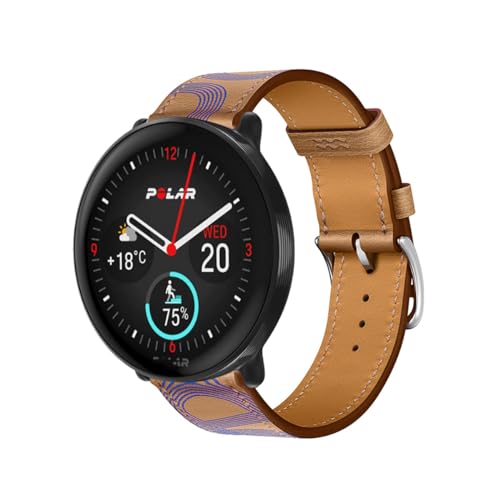 AireWiki Leder Armbänd Für Polar Ignite 3/ Ignite 2/ Ignite Armband Für Damen Weiches Herren Echte Ersatzband Uhrenarmband Kompatibel mit Polar Ignite 3/ Ignite 2/ Ignite (3) von AireWiki
