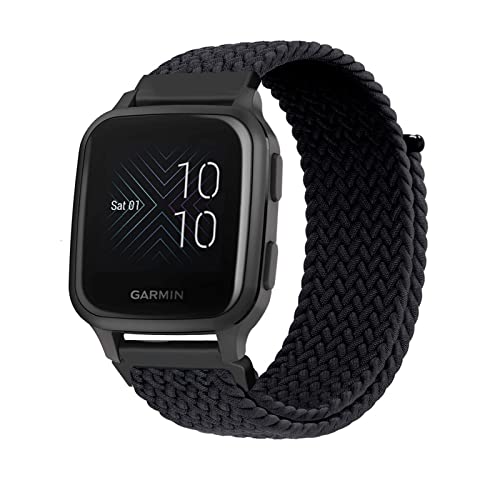 AireWiki Nylon Armband Kompatibel mit Garmin Venu Sq/Venu Sq Music Stoff Sport Armbänder für Damen Herren Ersatz für Garmin Venu Sq/Venu Sq Music (6) von AireWiki