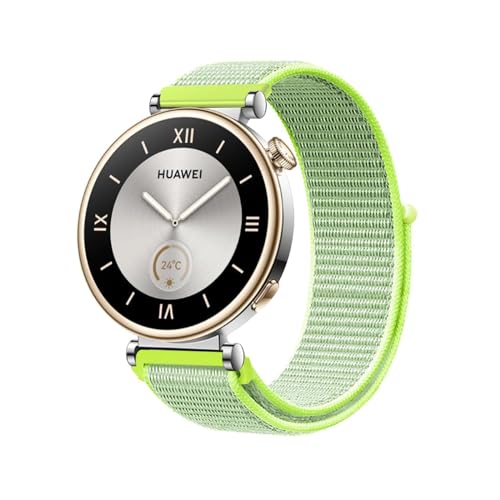 AireWiki Nylon Armband Kompatibel mit Huawei Watch GT4 41mm Stoff Sport Armbänder für Damen Herren Ersatz für Huawei Watch GT4 41mm (E) von AireWiki