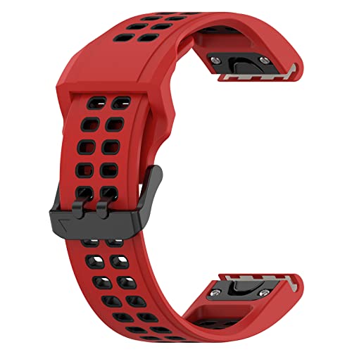 AireWiki Silikon Armbänder Kompatibel mit Garmin MARQ Gen 2 - Sport Ersatzband Für Damen/Herren Atmungsaktiv Loch Armband Für Garmin MARQ Gen 2 Uhrenarmband (5) von AireWiki