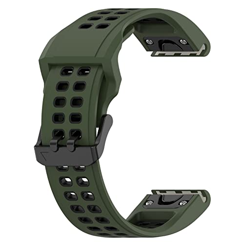 AireWiki Silikon Armbänder Kompatibel mit Garmin MARQ Gen 2 - Sport Ersatzband Für Damen/Herren Atmungsaktiv Loch Armband Für Garmin MARQ Gen 2 Uhrenarmband (7) von AireWiki