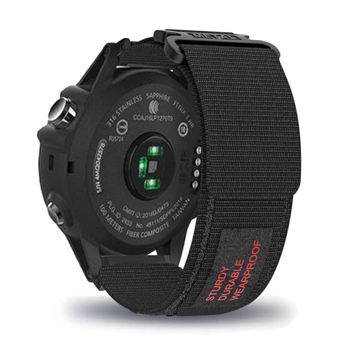 AireWiki Stoff Armband Kompatibel mit Garmin Approach S40/ Approach S12 Armband Nylon Für Herren Damen Sport Ersatzband mit Uhrenarmband Für Garmin Approach S40/ Approach S12 (schwarz) von AireWiki