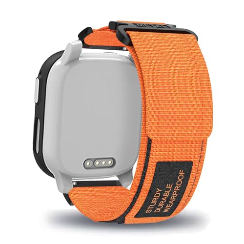 AireWiki Stoff Armband Kompatibel mit XPLORA X6 Play/XPLORA XMOVE Armband Nylon Für Herren Damen Sport Ersatzband mit Uhrenarmband Für XPLORA X6 Play/XPLORA XMOVE (orange) von AireWiki