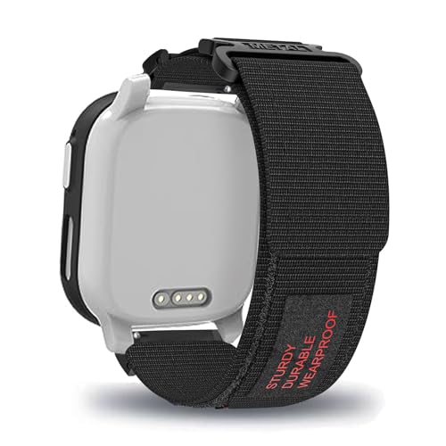 AireWiki Stoff Armband Kompatibel mit XPLORA X6 Play/XPLORA XMOVE Armband Nylon Für Herren Damen Sport Ersatzband mit Uhrenarmband Für XPLORA X6 Play/XPLORA XMOVE (schwarz) von AireWiki
