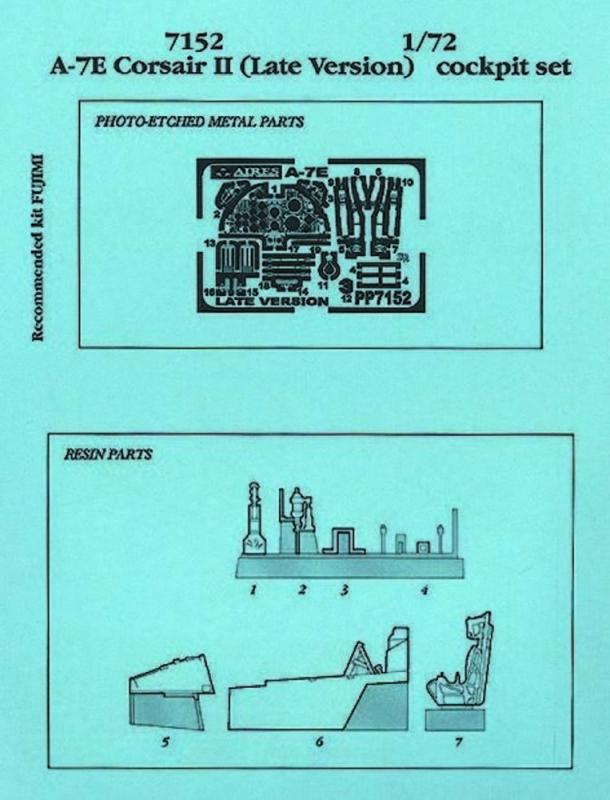 A-7E Corsair II late version - Cockpit Set [Fujimi] von Aires