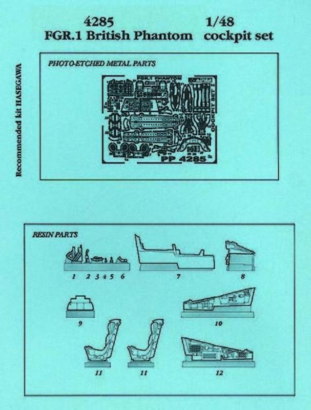 British Phantom FGR.1 - Cockpit Set [Hasegawa] von Aires