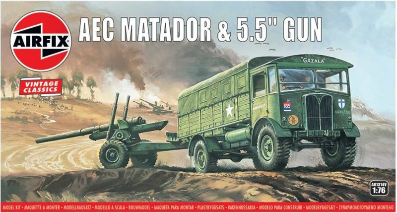 AEC Matador & 5.5inch Gun - Vintage Classics von Airfix