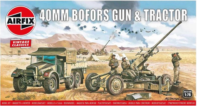 Bofors 40mm Gun & Tractor - Vintage Classics von Airfix