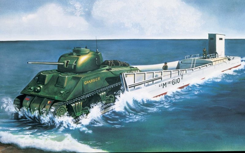 LCM3 & Sherman Tank - Vintage Classics von Airfix