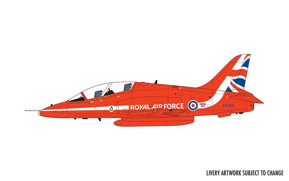 Red Arrows Hawk - Small Beginners Set von Airfix