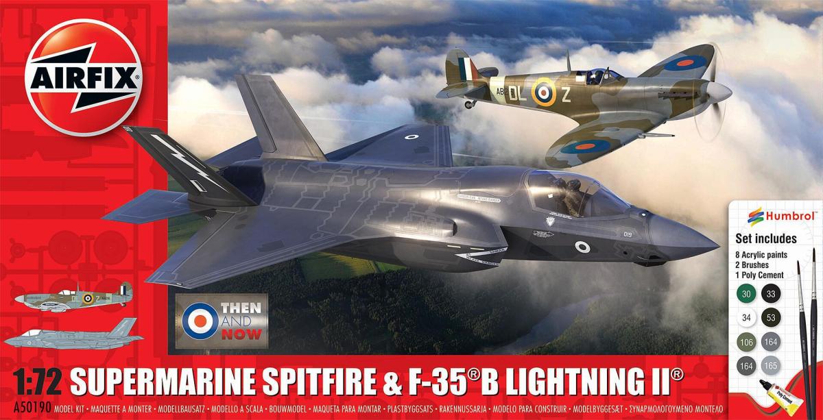 Then and Now - Spitfire Mk.Vc & F-35B Lightning II von Airfix
